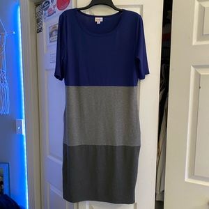 Black Navy and Grey TShirt Dress!